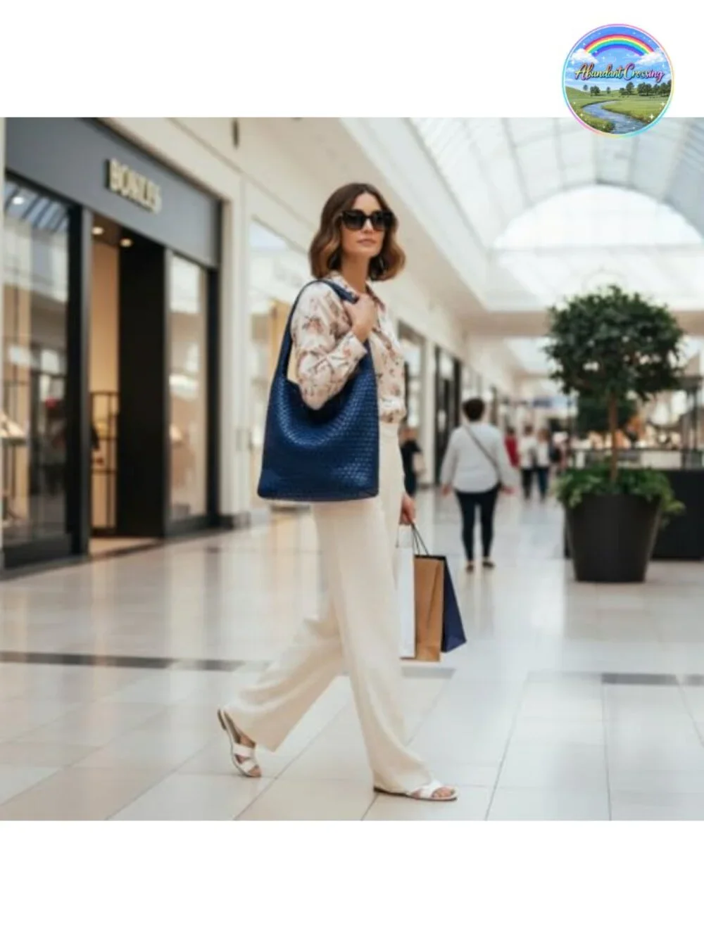Handwoven Vegan Leather Tote Bag with Detachable Clutch Magnetic Closure